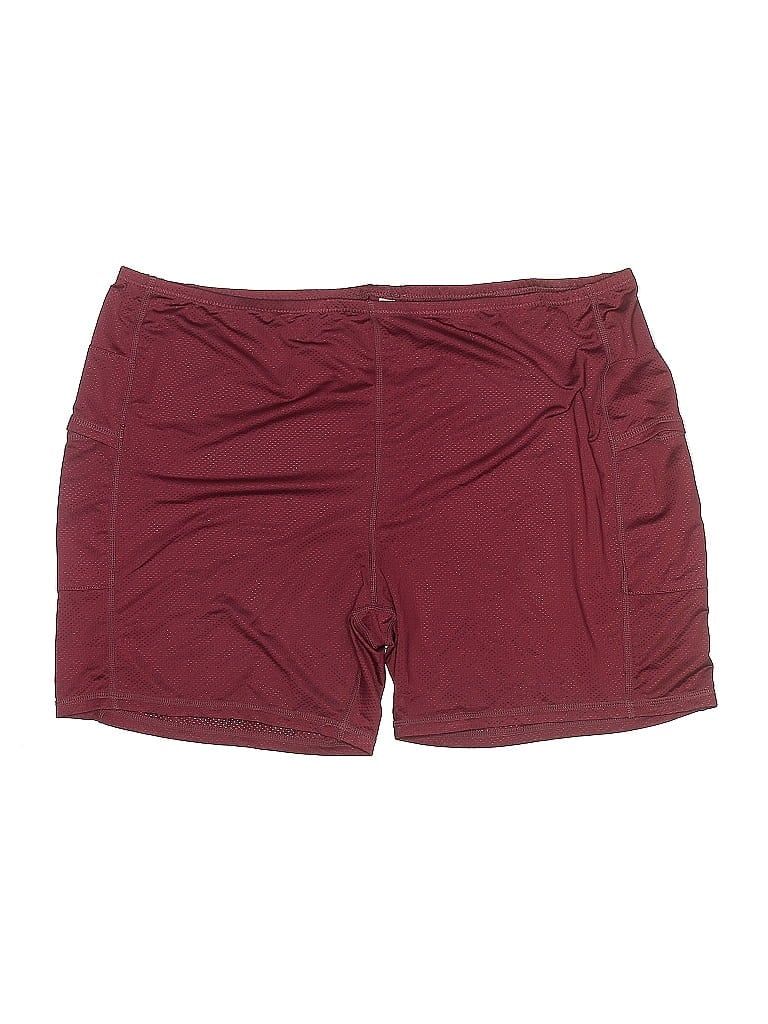 Pre-owned Unbranded Athletic Shorts In Burgundy