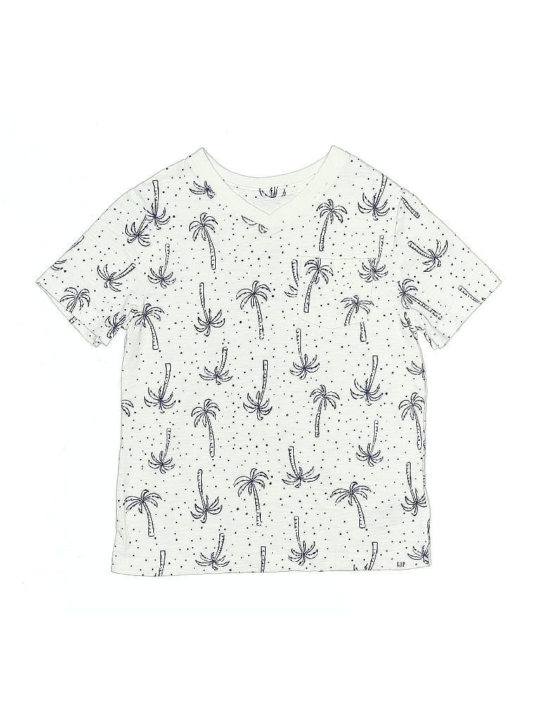 Pre-owned Baby Gap Kids' Short Sleeve T-shirt In White