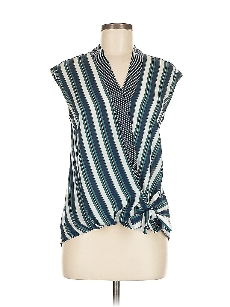 Pre-owned Trouve Sleeveless Blouse In Blue