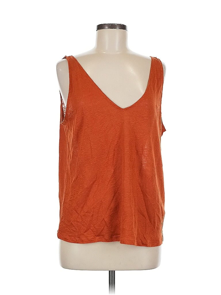 Pre-owned H&m Sleeveless T-shirt In Orange
