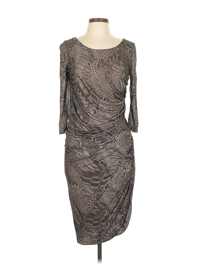Pre-owned Doe & Rae Cocktail Dress In Gray