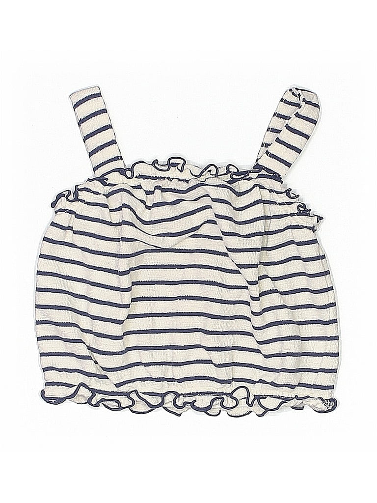 Pre-owned Old Navy Kids' Sleeveless Top Ivory Halter Neckline Tops In White