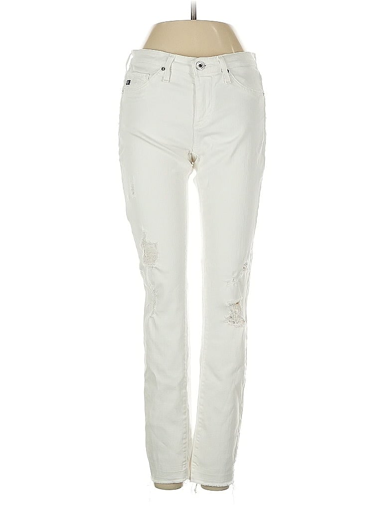 Pre-owned Adriano Goldschmied Jeans In White