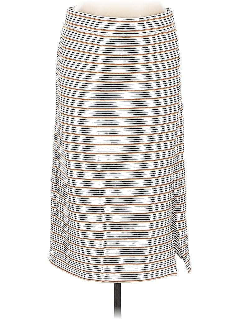 Pre-owned Ann Taylor Loft Casual Skirt In Gray