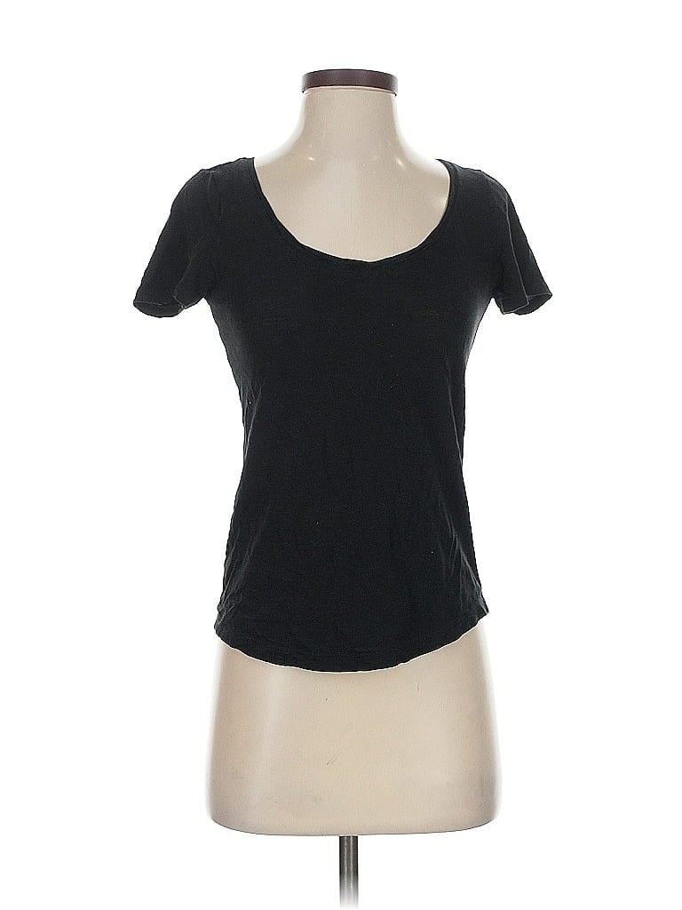 Pre-owned Ann Taylor Loft Short Sleeve T-shirt In Black