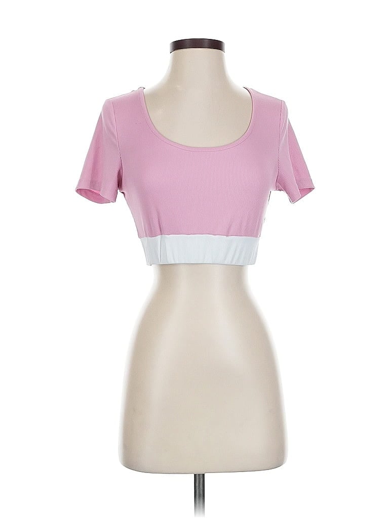 Pre-owned Unbranded Short Sleeve T-shirt In Pink