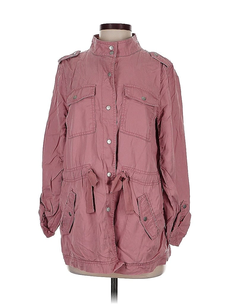 Pre-owned Ann Taylor Loft Jacket In Pink