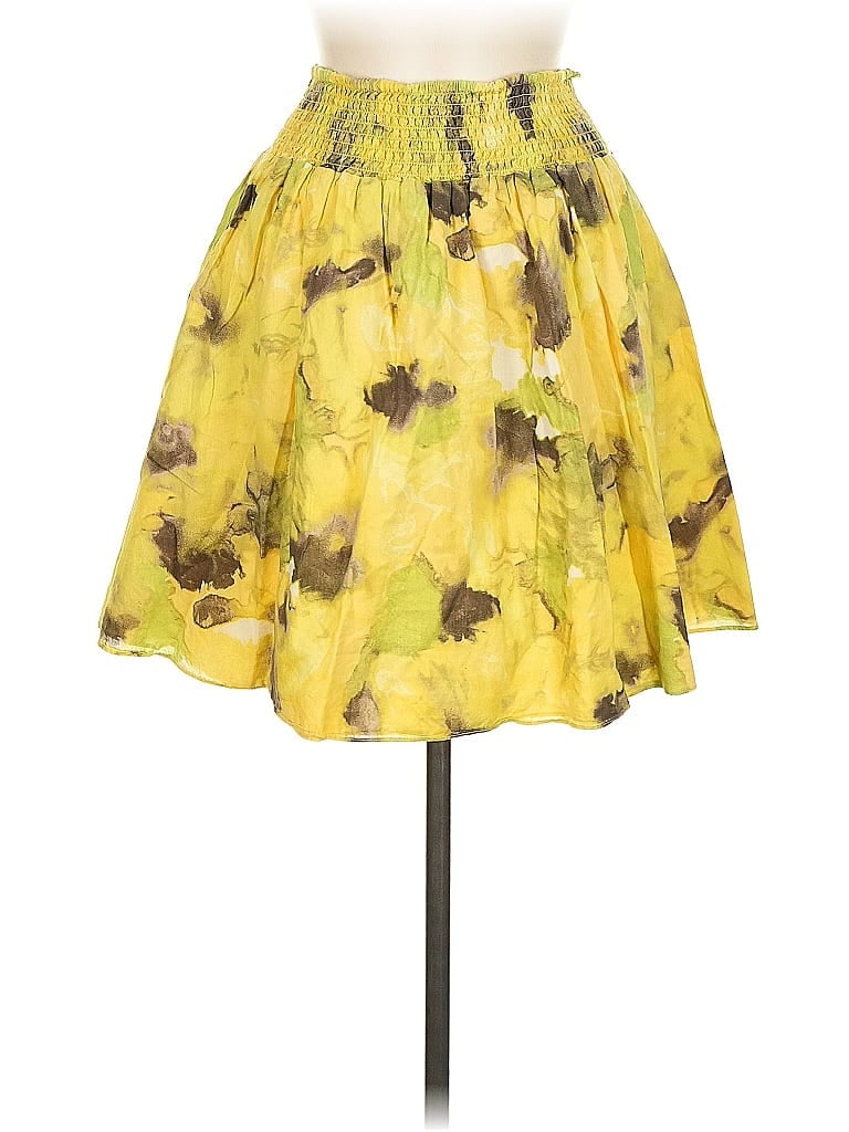 Pre-owned New York And Company Casual Skirt In Yellow
