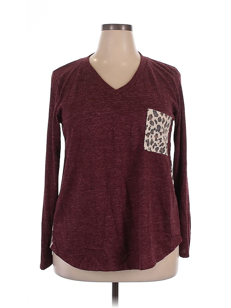 Pre-owned Heimish Usa Pullover Sweater In Burgundy