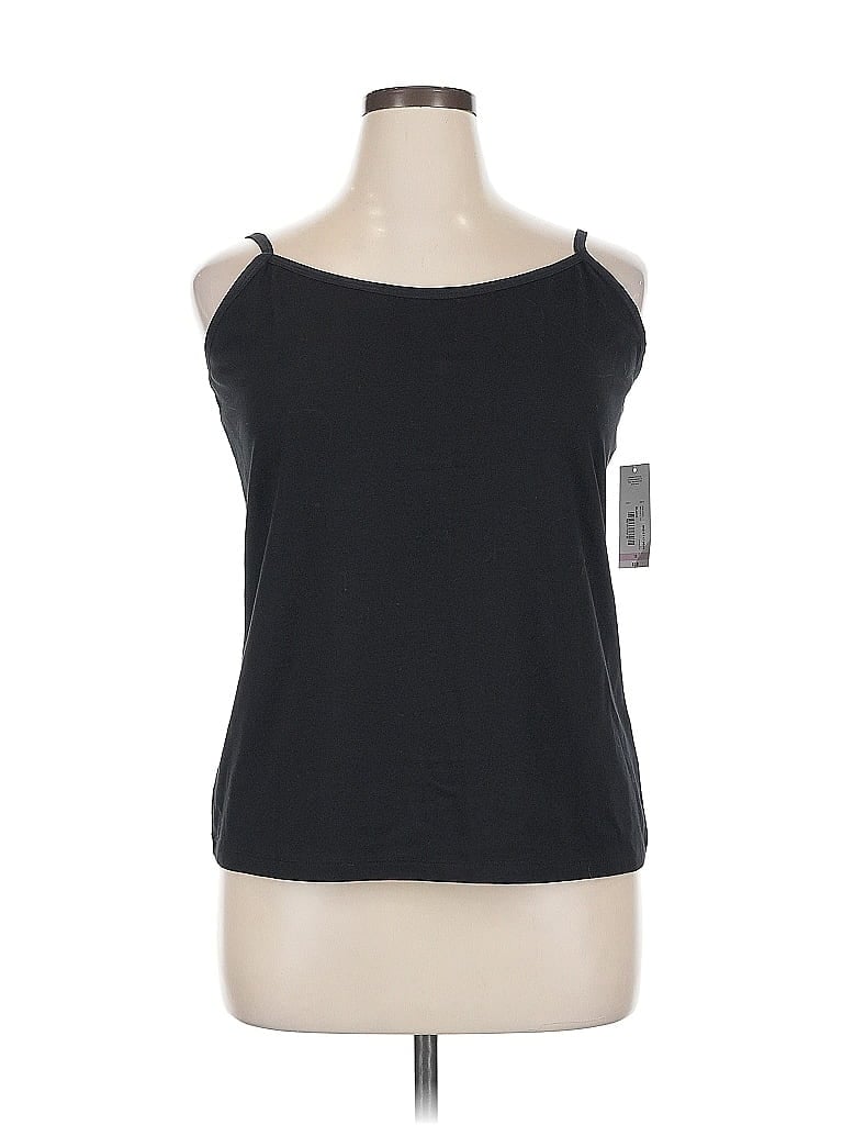 A.n.a. A New Approach Tank Top Black Cold Shoulder Neckline Tops