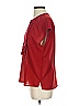 J.Crew 100% Viscose Red Short Sleeve Blouse Size 0 - photo 5