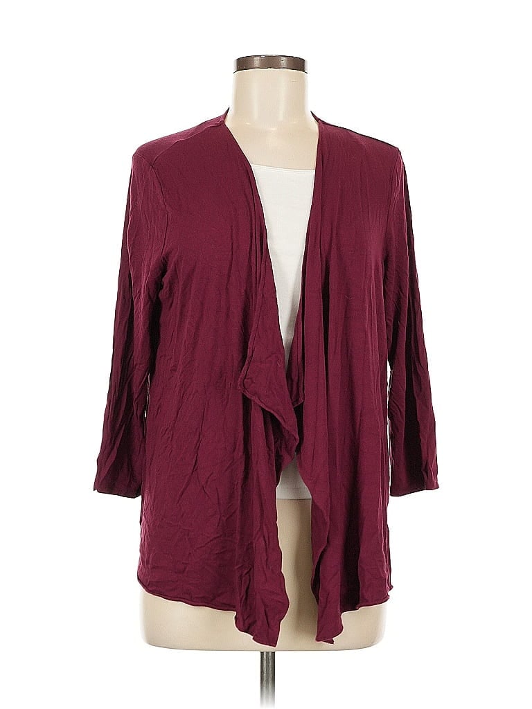 Pre-owned Alfani Kimono In Burgundy