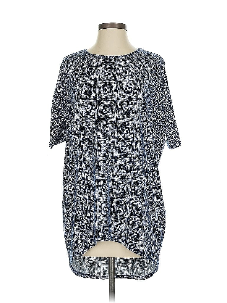 Pre-owned Lularoe Short Sleeve T-shirt In Blue