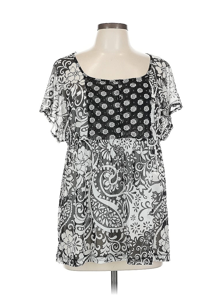 Pre-owned Apt. 9 Short Sleeve T-shirt In Silver