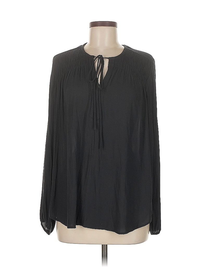 Pre-owned Ro & De Long Sleeve Blouse In Black