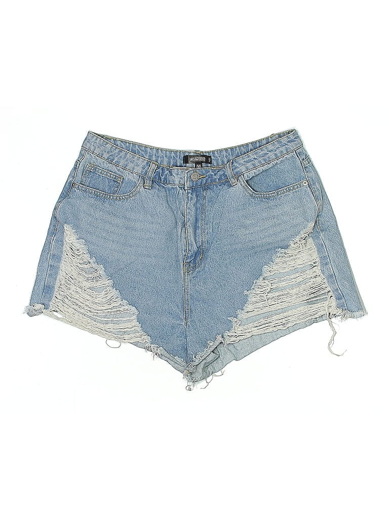 Pre-owned Missguided Denim Shorts In Blue