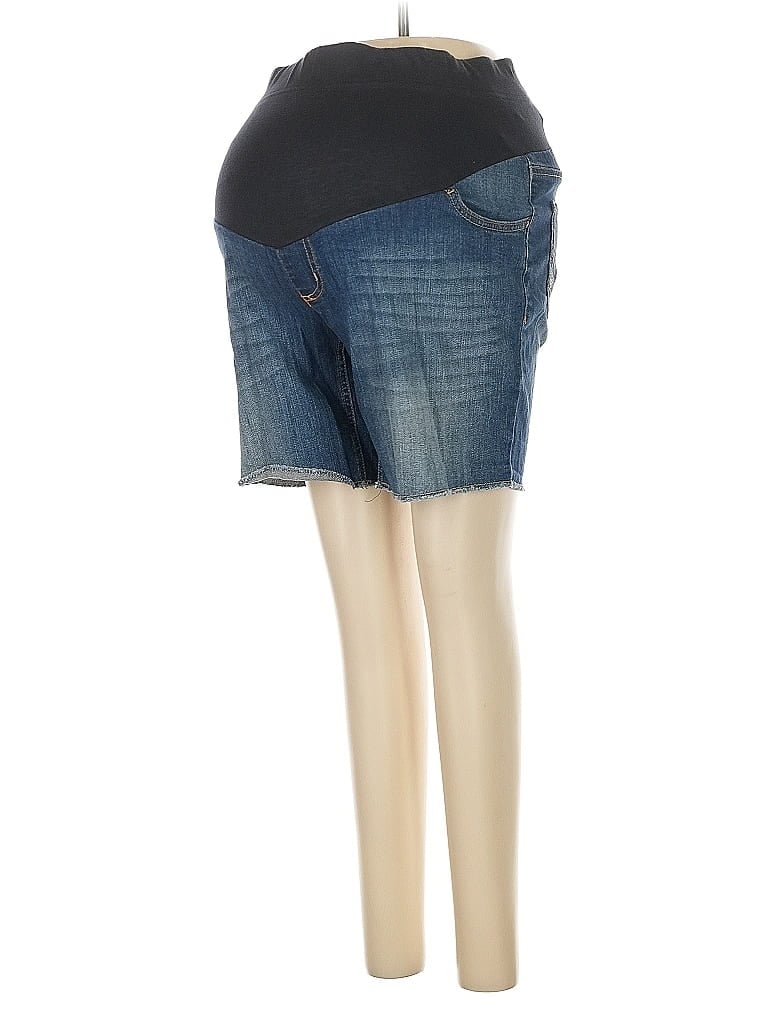 Pre-owned Oh Baby By Motherhood Denim Shorts In Blue
