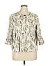 J.Jill Print Ivory Blazer Size XL - photo 1