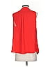 Karl Lagerfeld Paris 100% Polyester Red Sleeveless Blouse Size P (petite) - photo 2