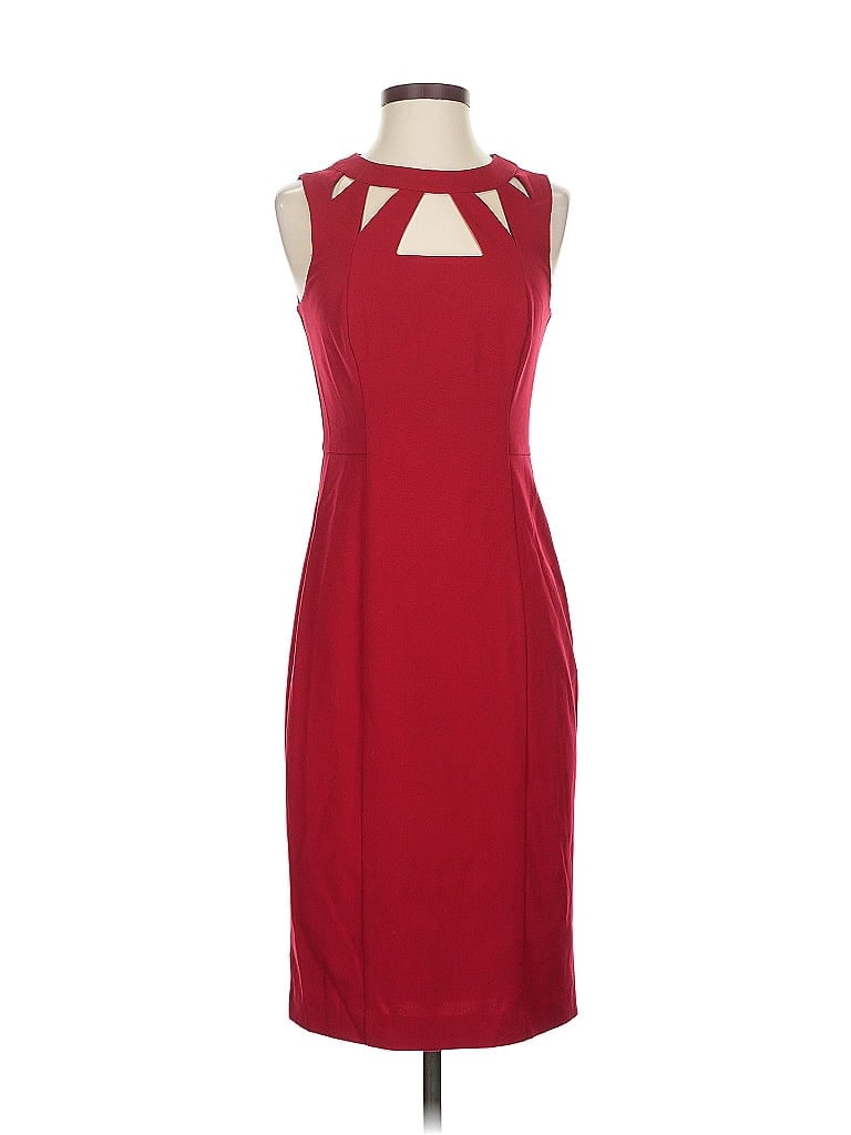 Pre-owned Eliza J Cocktail Dress In Burgundy