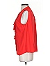 Karl Lagerfeld Paris 100% Polyester Red Sleeveless Blouse Size P (petite) - photo 5