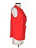 Karl Lagerfeld Paris 100% Polyester Red Sleeveless Blouse Size P (petite) - photo 4