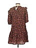 Unbranded Floral Brown Burgundy Casual Dress Size XS - photo 2