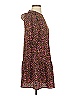 Unbranded Floral Brown Burgundy Casual Dress Size XS - photo 4