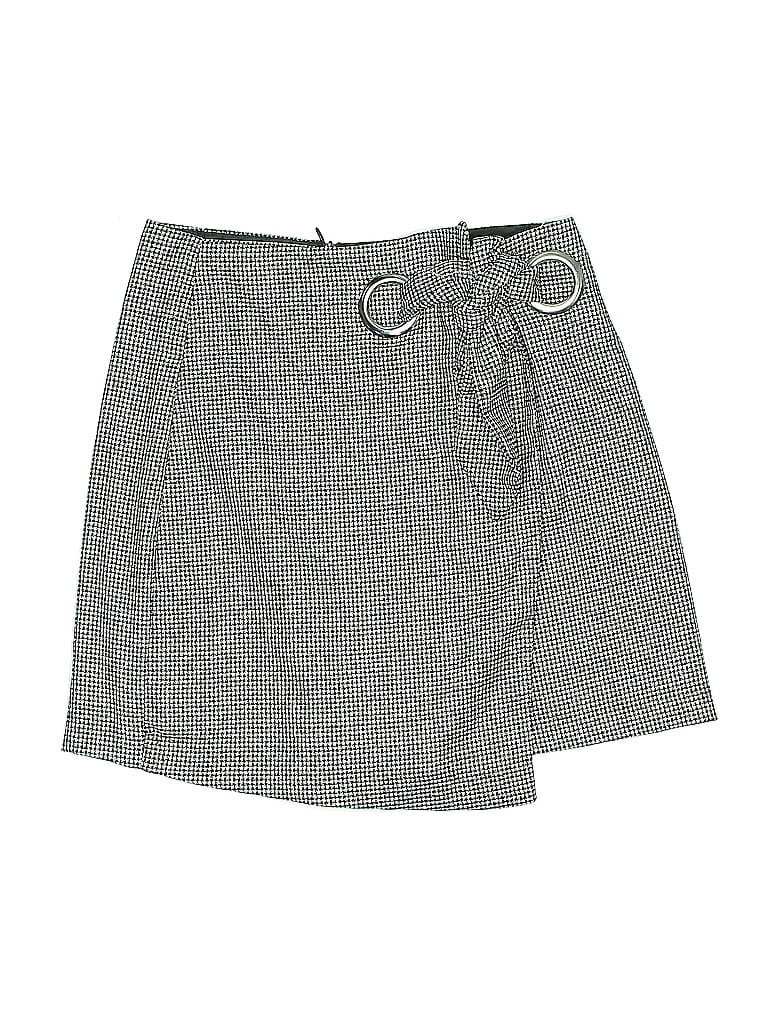 Pre-owned Stradivarius Casual Skirt In Gray