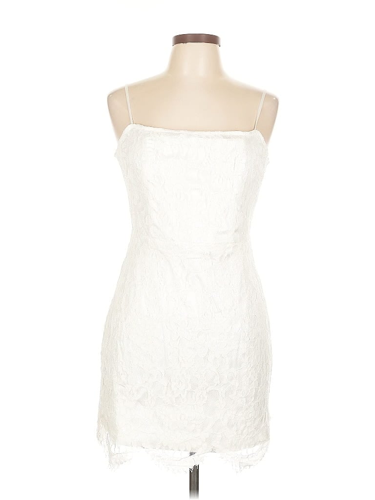 Pre-owned Lulus Cocktail Dress In White