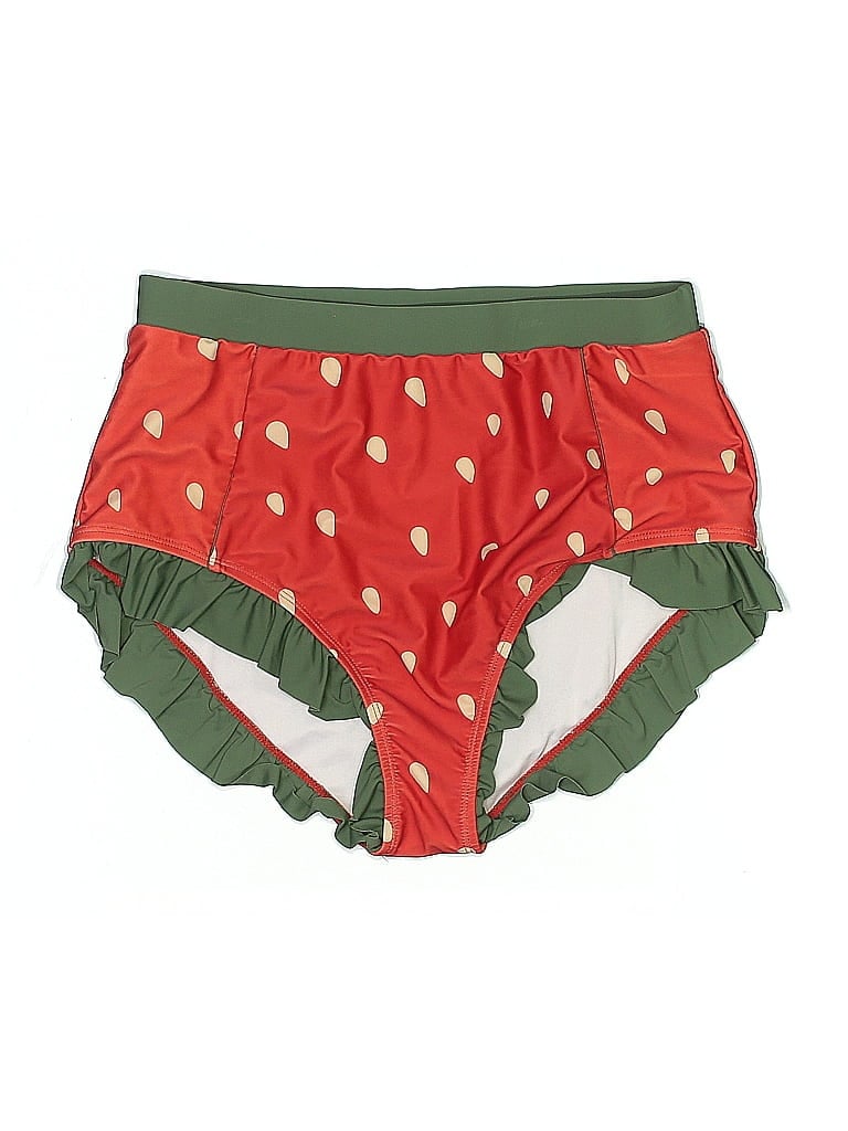 Pre-owned Unbranded Swimsuit Bottoms In Red