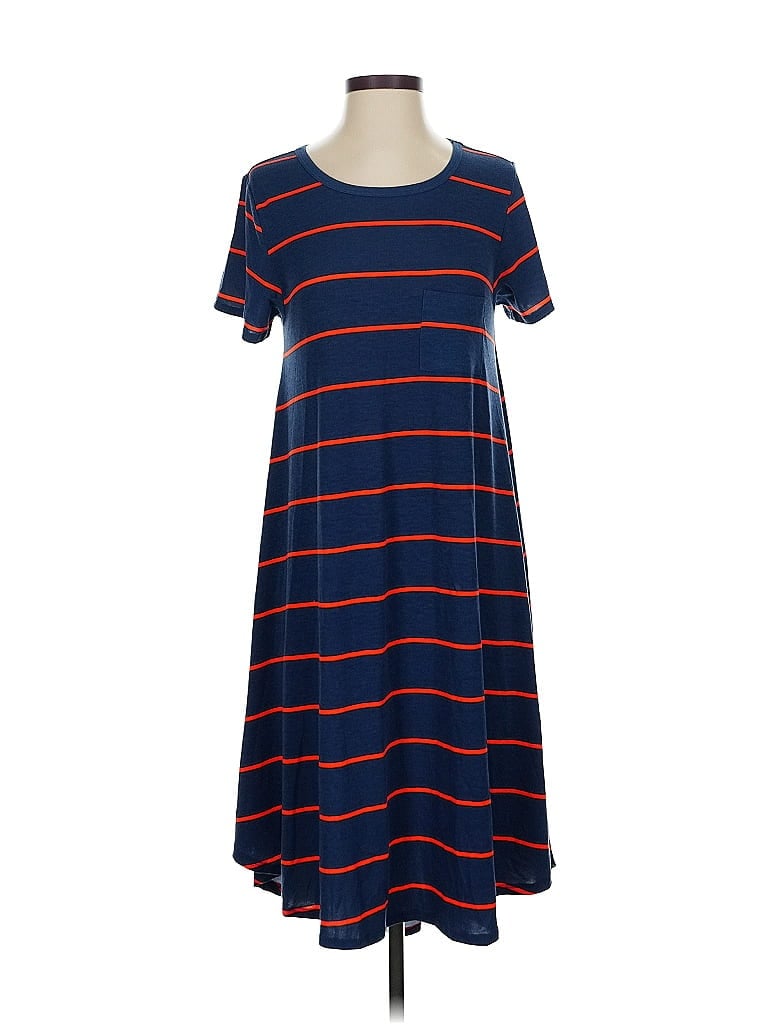Pre-owned Lularoe Casual Dress In Blue