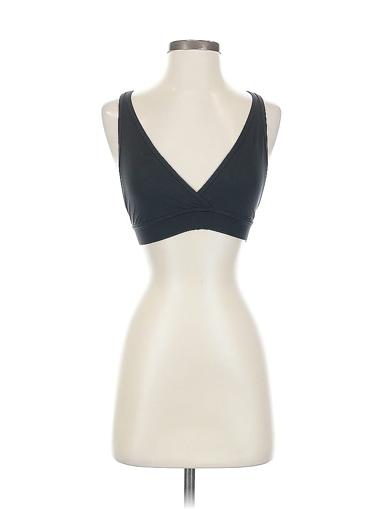 Pre-owned Handful Tank Top Black Strapless Neckline Tops