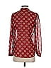 Pleione 100% Polyester Burgundy Long Sleeve Blouse Size XS - photo 2
