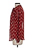 Pleione 100% Polyester Burgundy Long Sleeve Blouse Size XS - photo 5