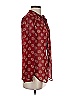 Pleione 100% Polyester Burgundy Long Sleeve Blouse Size XS - photo 4
