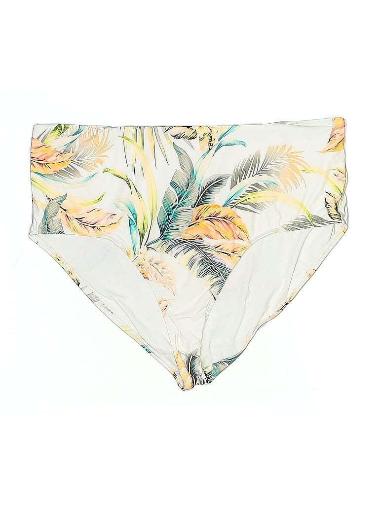 Pre-owned Jantzen Swimsuit Bottoms In White