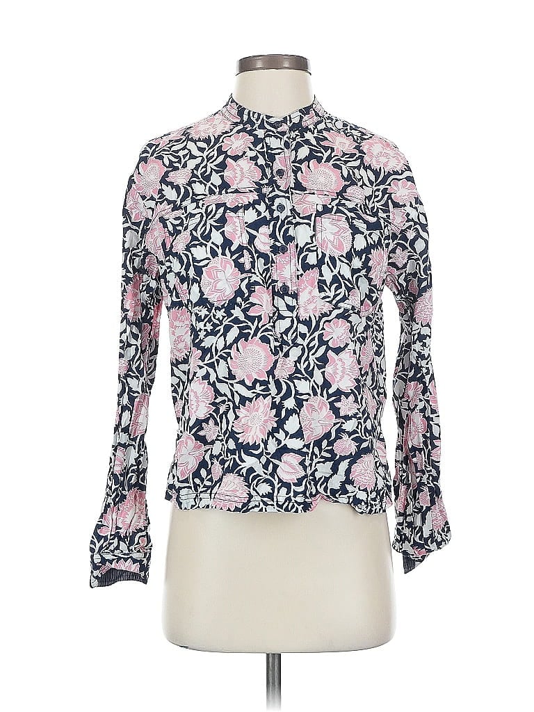 Pre-owned Lucky Brand Long Sleeve Blouse In Pink