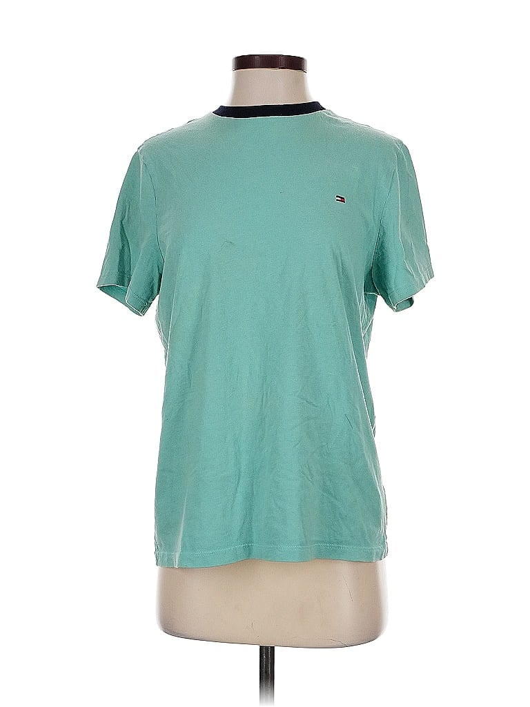 Pre-owned Tommy Hilfiger Short Sleeve T-shirt In Green