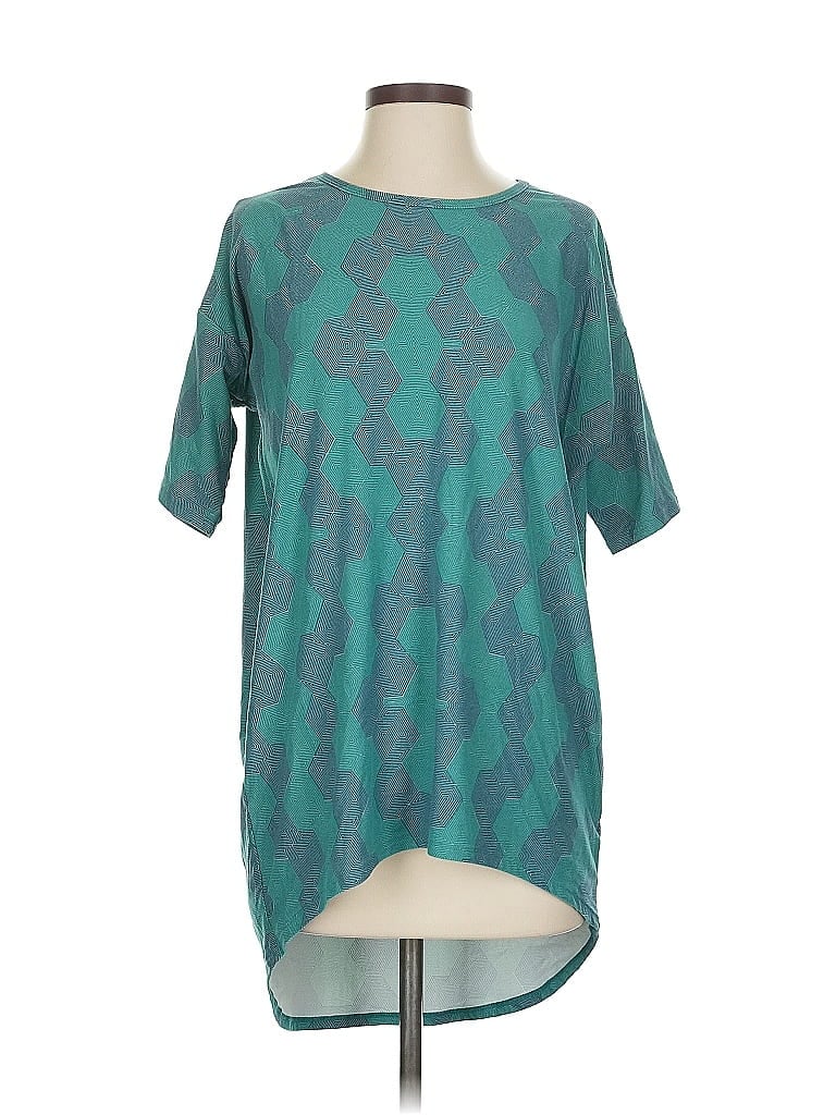 Pre-owned Lularoe Short Sleeve T-shirt In Blue