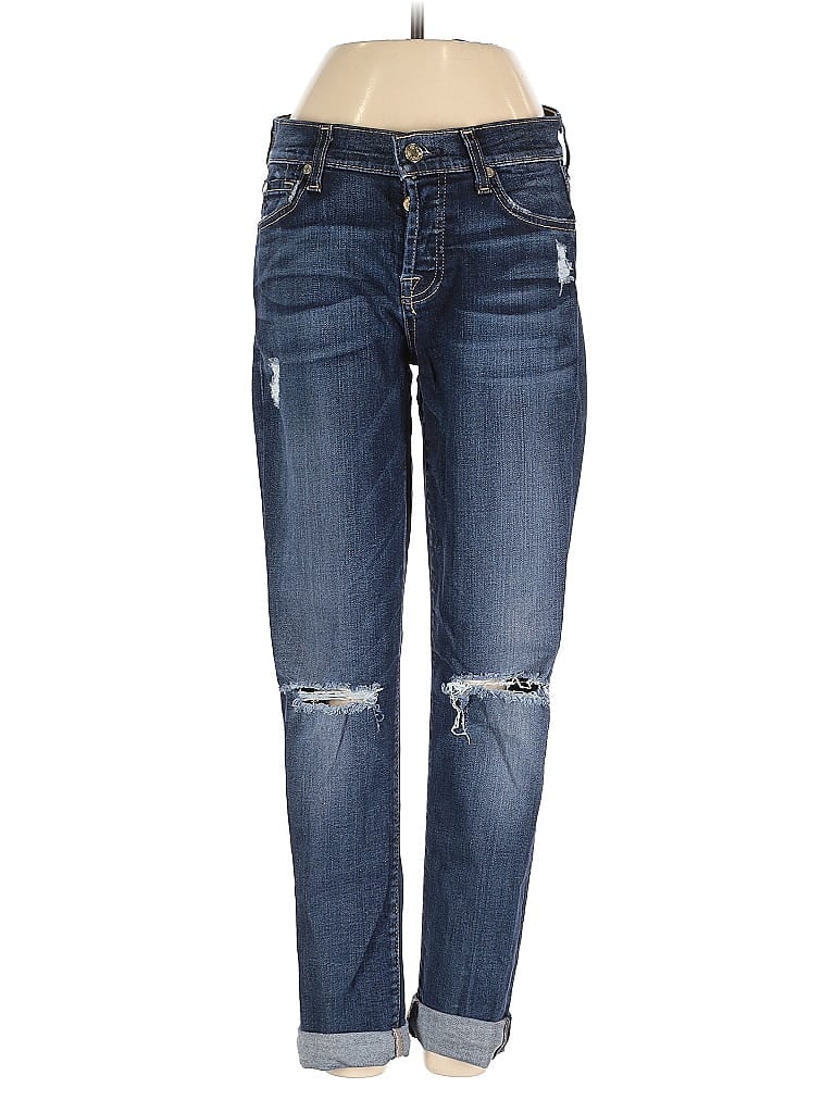 Pre-owned 7 For All Mankind Jeans In Blue