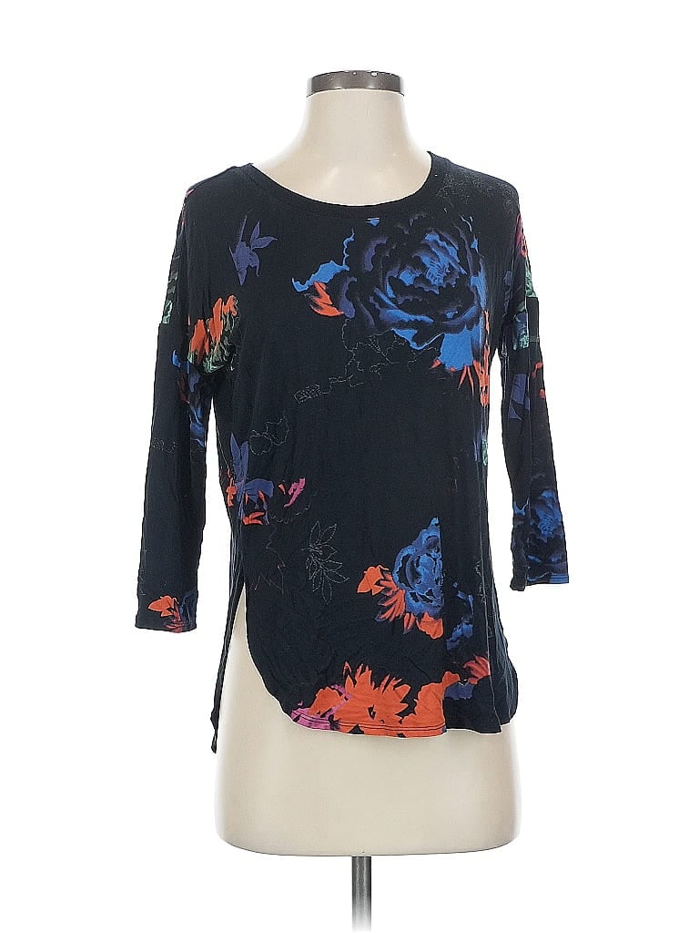 Pre-owned Babaton 3/4 Sleeve Top Blue Boatneck Tops