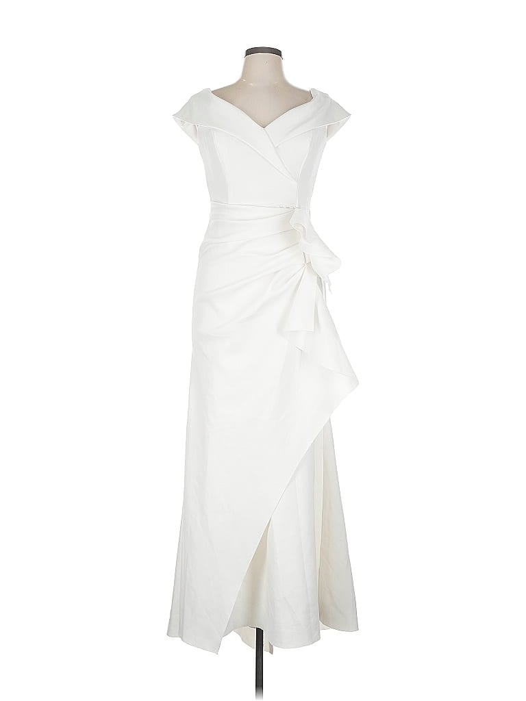 Pre-owned Xscape Cocktail Dress In White