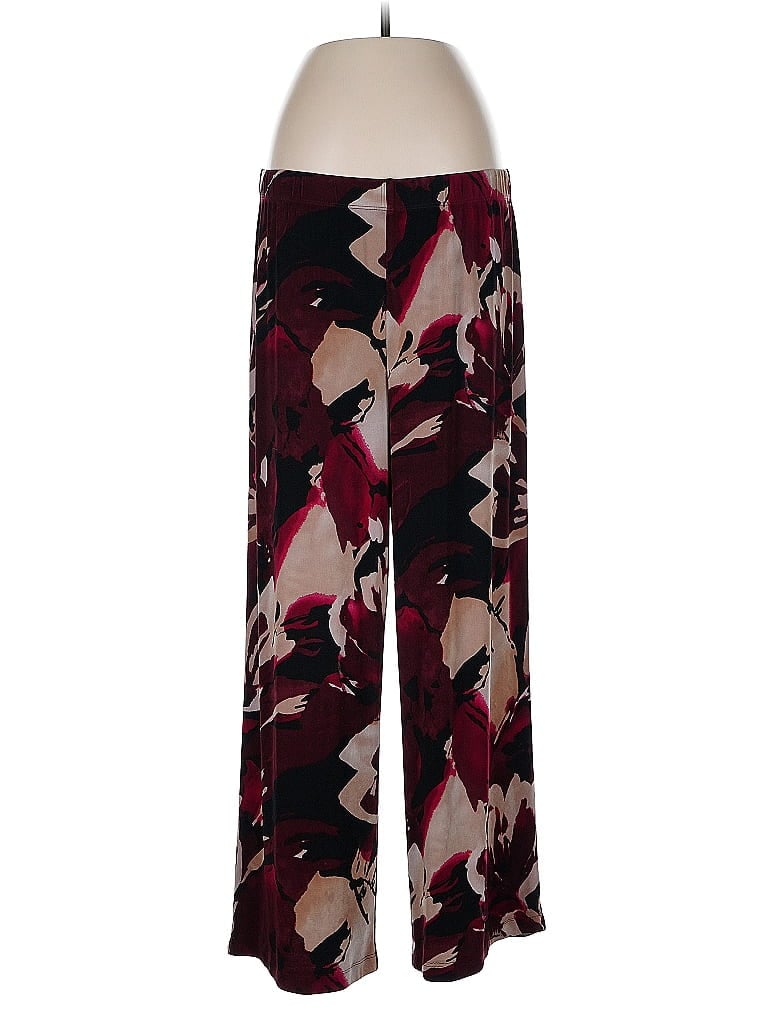 Pre-owned Travelers By Chico's Casual Pants In Burgundy