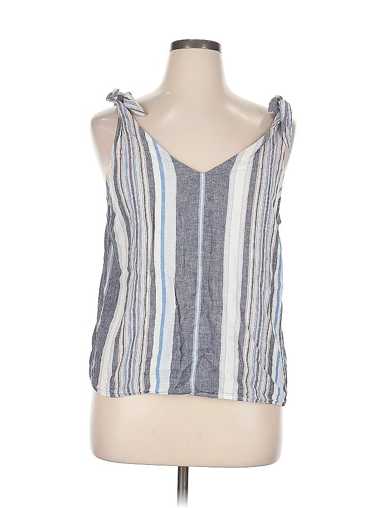 Pre-owned A New Day Tank Top Blue Halter Neckline Tops