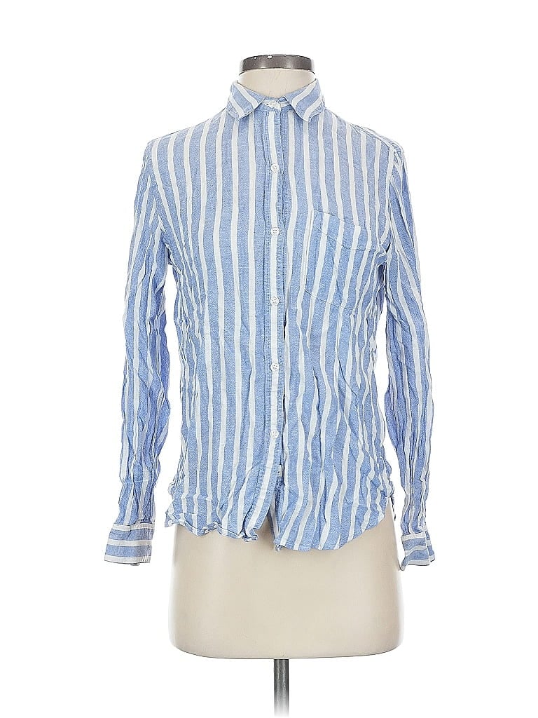 Pre-owned Rails Long Sleeve Button Down Shirt In Blue