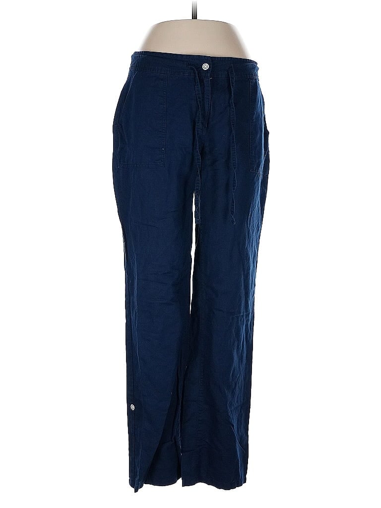 Pre-owned Lands' End Casual Pants In Blue