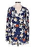Parker 100% Silk Blue Romper Size 0 - photo 1