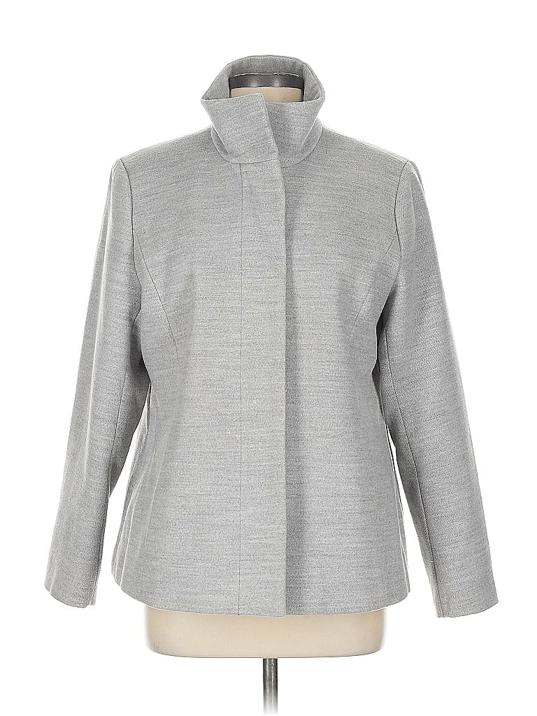 Pre-owned Lands' End Jacket In Gray