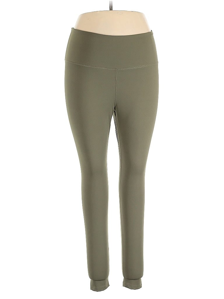 Pre-owned Nike Active Pants In Green